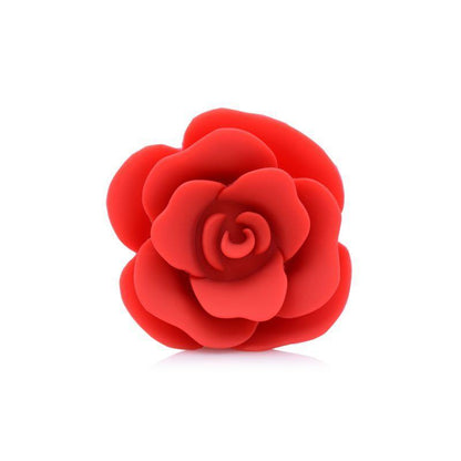 Booty Bloom Silicone Rose Plug Medium Red - Take A Peek