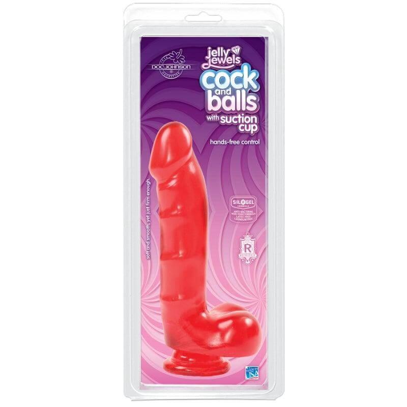 Cock And Balls With Suction Cup Ruby - Take A Peek