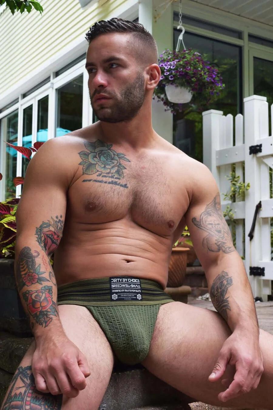 CUMDUMP JOCK - ARMY GREEN - Take A Peek