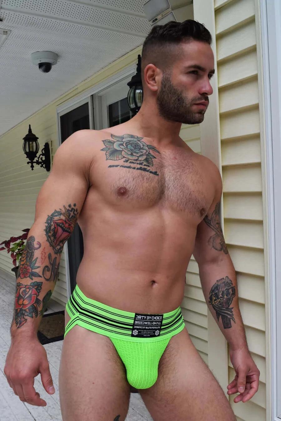 CUMDUMP JOCK -NEON GREEN - Take A Peek