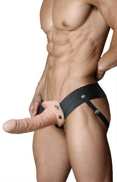 Dr Skin 6in Hollow Strap On Vanilla - Take A Peek