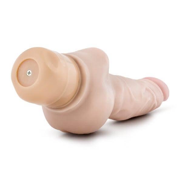 Dr Skin Cock Vibe 12 8in Vibrating Cock Beige - Take A Peek