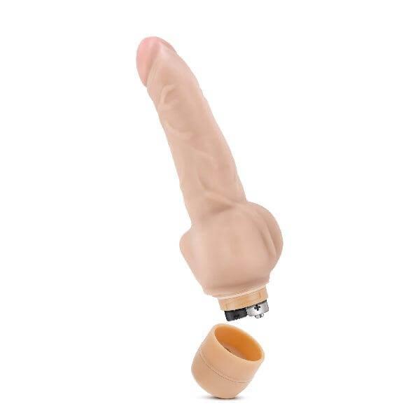 Dr Skin Cock Vibe 12 8in Vibrating Cock Beige - Take A Peek