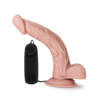 Dr Skin Dr Sean 8in Vibrating Cock with Suction Cup Vanilla - Take A Peek