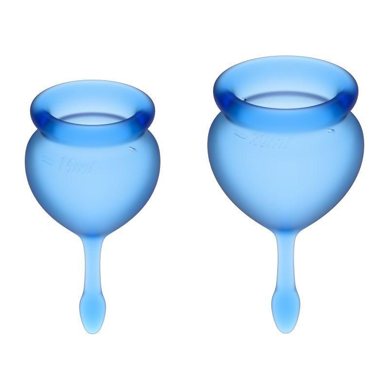 Feel Good Menstrual Cup Dark Blue 2pcs - Take A Peek