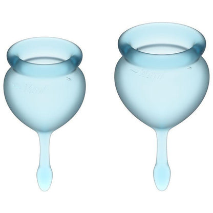 Feel Good Menstrual Cup Light Blue 2pcs - Take A Peek