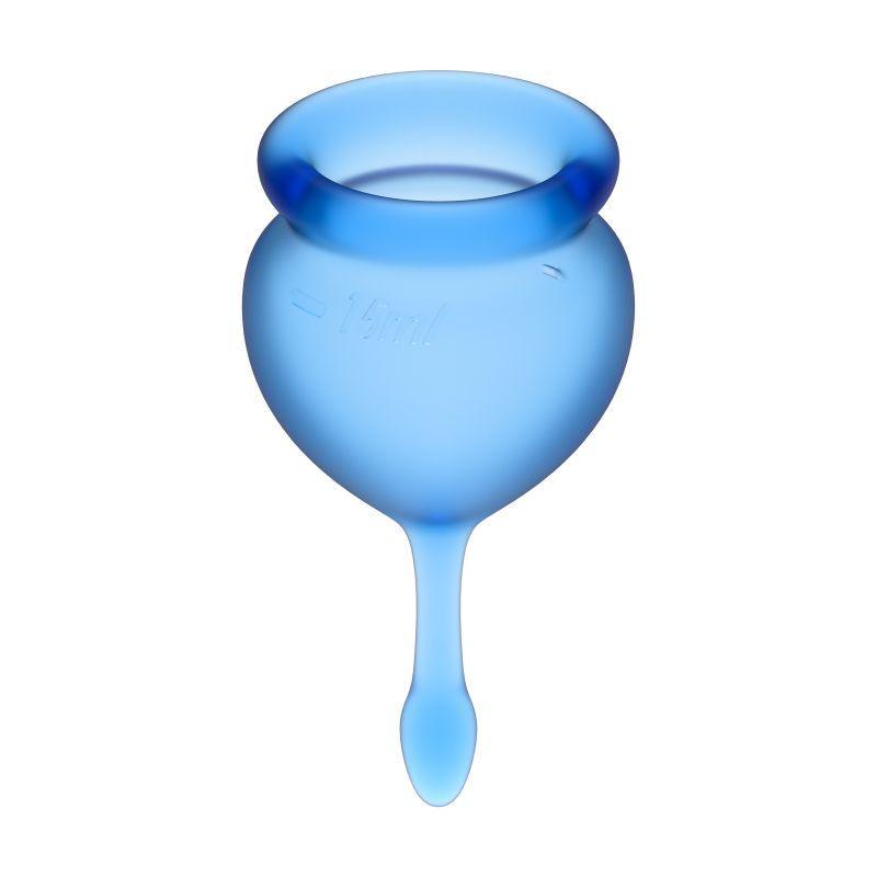 Feel Good Menstrual Cup Light Blue 2pcs - Take A Peek