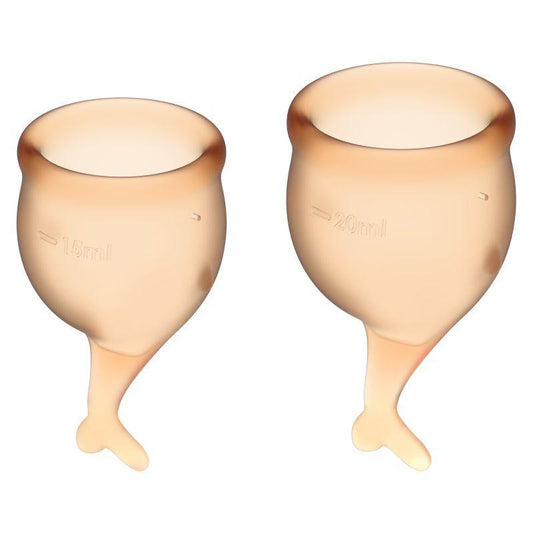 Feel Secure Menstrual Cup Orange 2pcs - Take A Peek