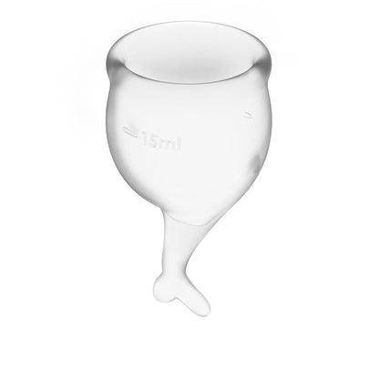 Feel Secure Menstrual Cup Transparent 2pcs - Take A Peek