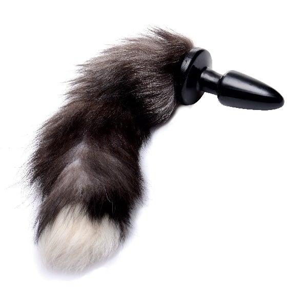 Fox Tail Anal Plug Grey - Take A Peek