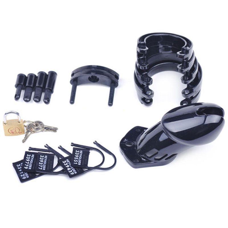 Male Chastity Kit Black - Take A Peek